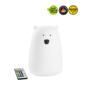 Stor Silikone lampe fra Rabbit and Friends med fjernbetjening