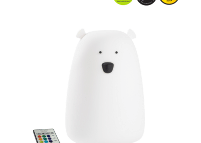 Stor Silikone lampe fra Rabbit and Friends med fjernbetjening